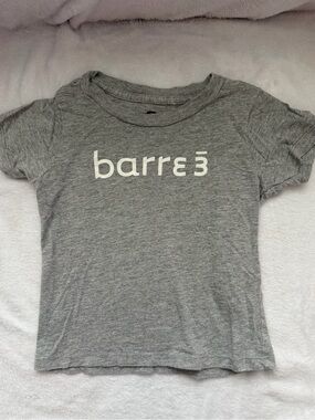 Barre3 Gray Logo Tee